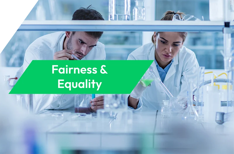Fairness and equality section of the People and Culture page