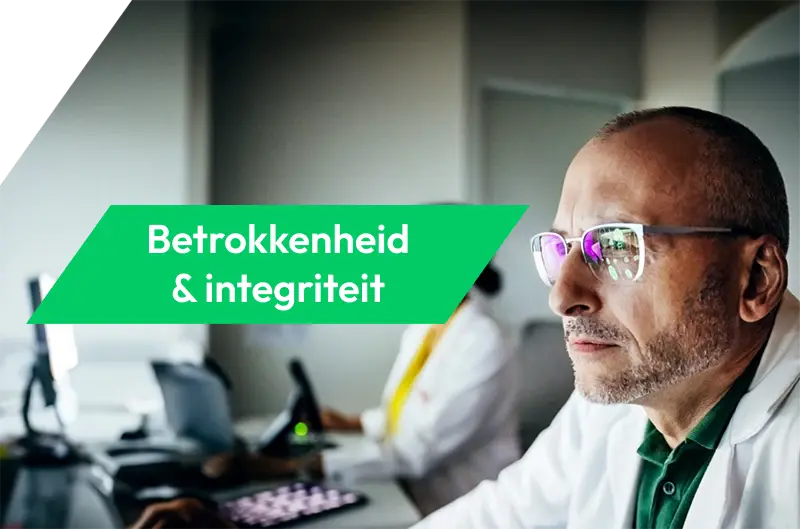 Sectie Betrokkenheid, nauwkeurigheid en integriteit van de pagina Onze teams en onze cultuur